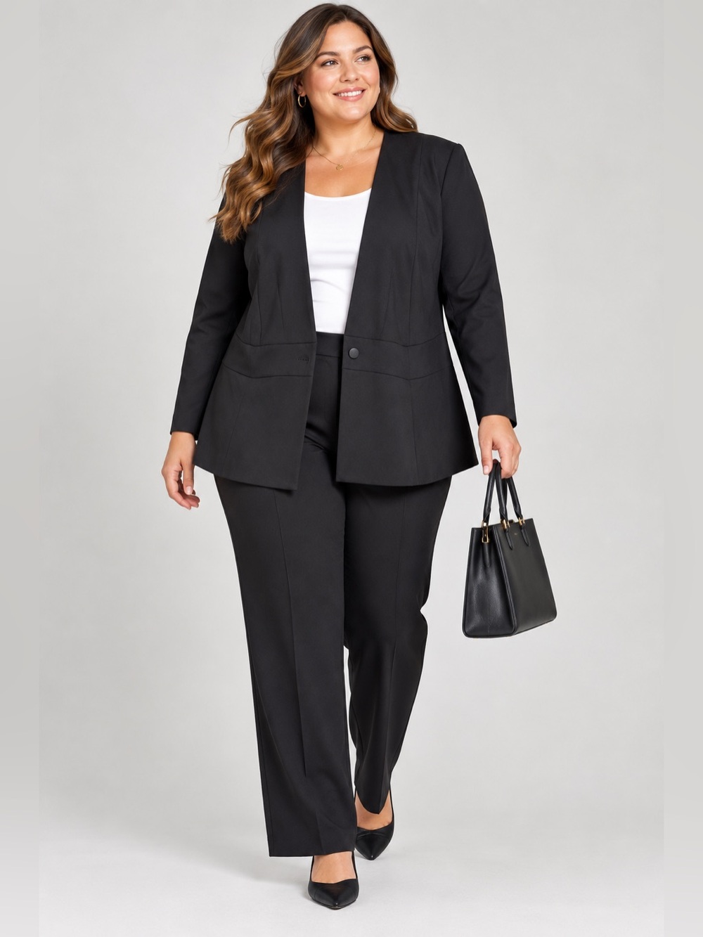 Lane Bryant Blazer Jacket Womens Size 28 Black New MSRP $79.95 NWT Office